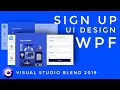 WPF Tutorial : Login UI design in Visual studio blend 2019 | HandyControls UI Library | C# WPF