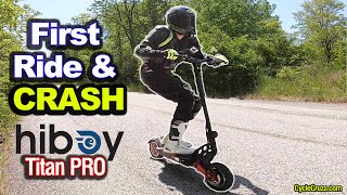 Hiboy Titan PRO First Ride & CRASH | FASTEST Cheapest Electric Scooter Off Road