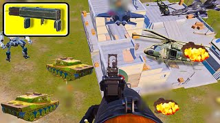🔥RPG + M202 Destroyed BASE Helicopter vs JET vs Tank vs ROBOT War😱Best PAYLOAD 3.0 Match Ever-PUBGM screenshot 4