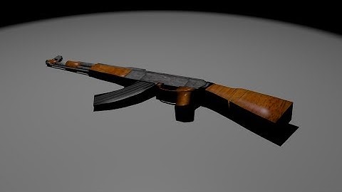 Modeling AK47 In Blender Timelapse