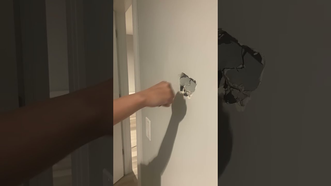Figuring Out Who Punched A Hole In The Wall ViralHog
