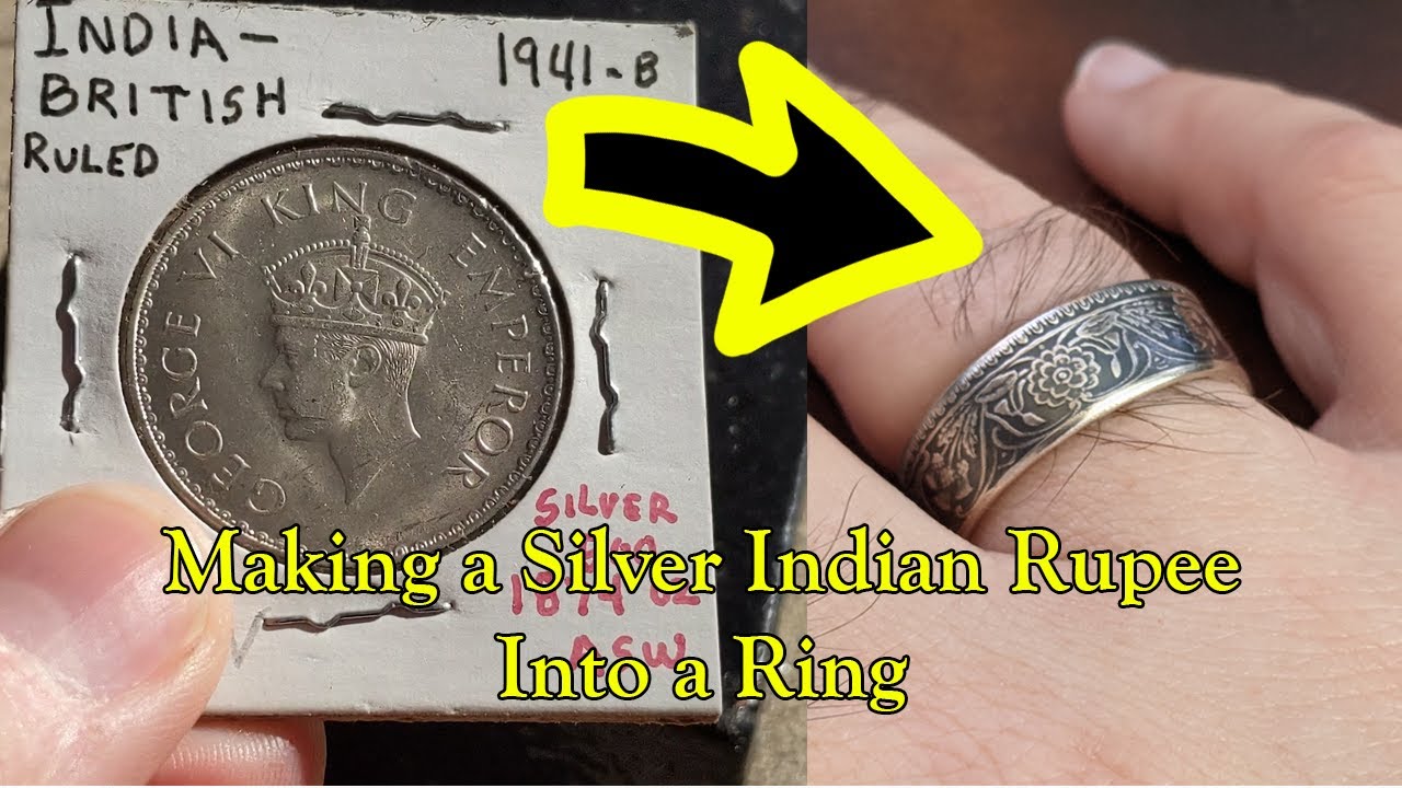 Making a Silver Indian One Rupee into a Ring