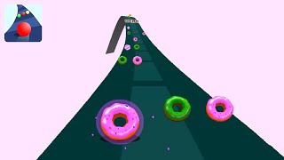Color Road ! Donuts balls Levels Gameplay Part 12 android, ios screenshot 2