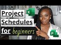 How to make a SIMPLE PROJECT SCHEDULE/PLAN | Excel VS Project | BEGINNERS PACK 1/3