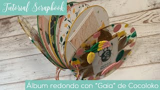 ÁLBUM REDONDO CON LAS TAPAS DE RESINA FLEXIBLE - COLECCIÓN &quot;GAIA&quot; DE COCOLOKO