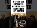 5-Year-Old Boy Invites His Entire Class To His Adoption ❤️🥹