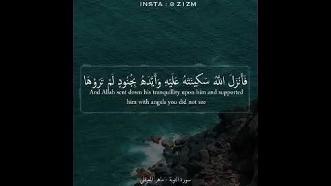 تلاوه للقارئ الشيخ ماهر المعيقلي لا اله الا الله محمد رسول الله