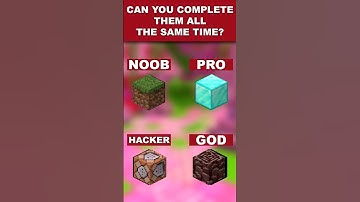 can you pause 1 time noob pro hacker god Minecraft#shorts