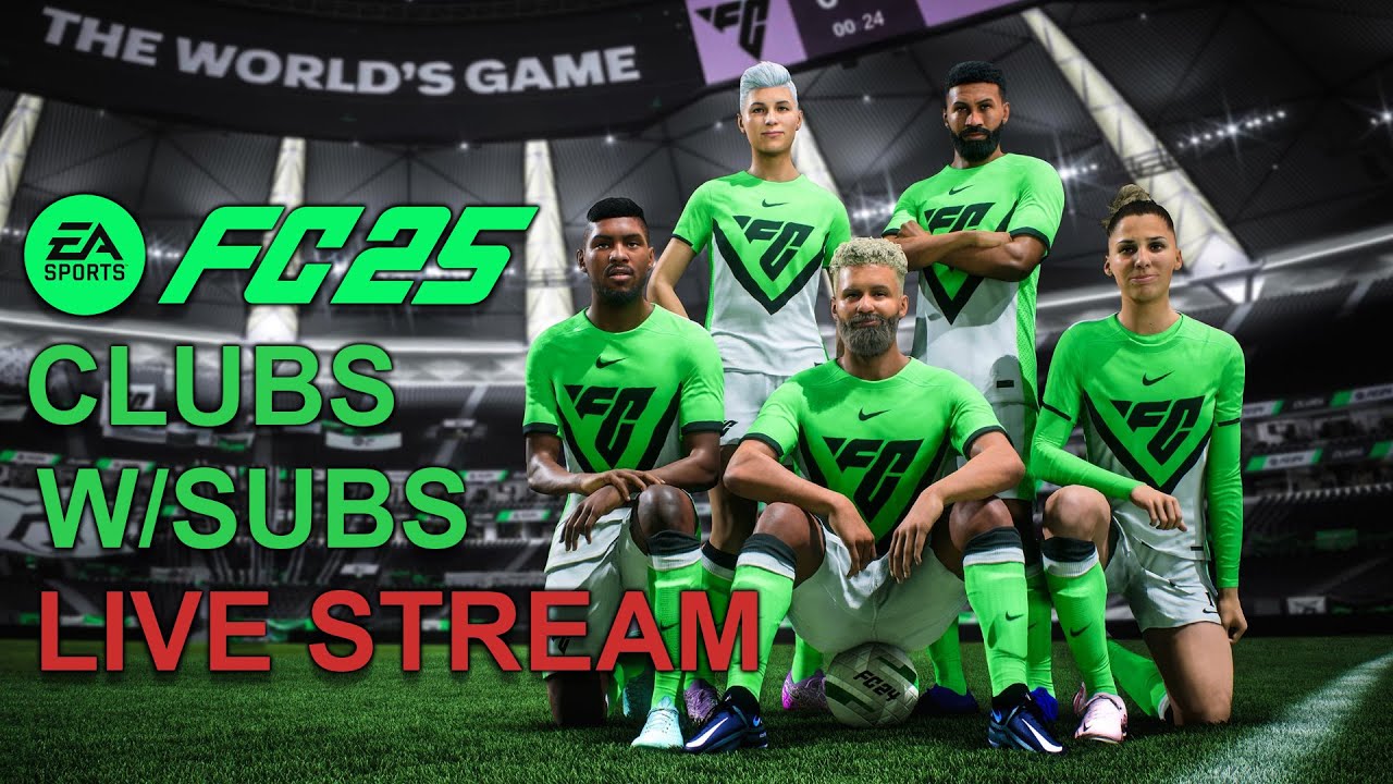 FC 25 PRO CLUBS LIVE WITH SUBS! | FC25