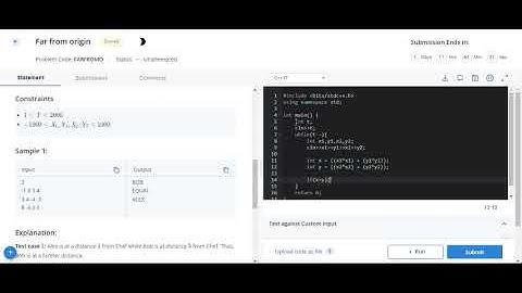 Far from origin Codechef solution || JAN LONG CHALLENGE Codechef contest
