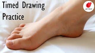 Timed Drawing Reference: Photos of Feet, 2-10 min. Poses