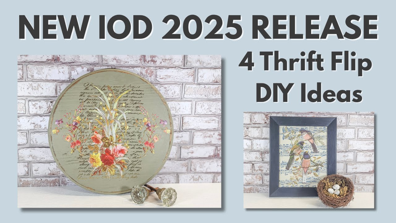 4 Easy Thrift Flips Using the NEW IOD Summer 2025 Release