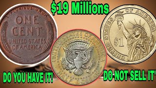 HIGH VALUABLE TOP 8 PENNIES NICKEL'S QUARTER, ONE DOLLAR HALF DOLLAR COINS WORTH MONEY!