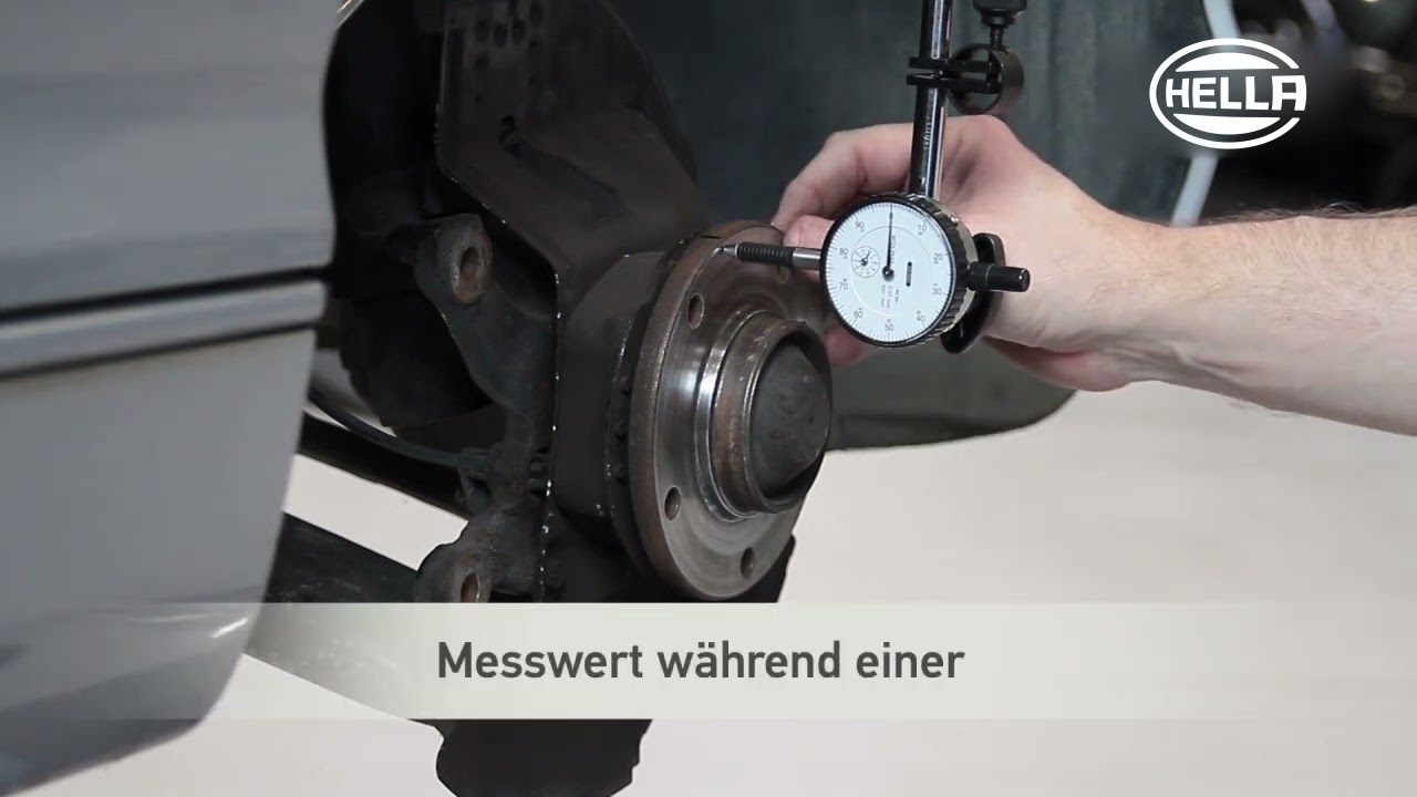 Rundlauf der Radnabe überprüfen