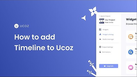 How to add a Timeline to Ucoz