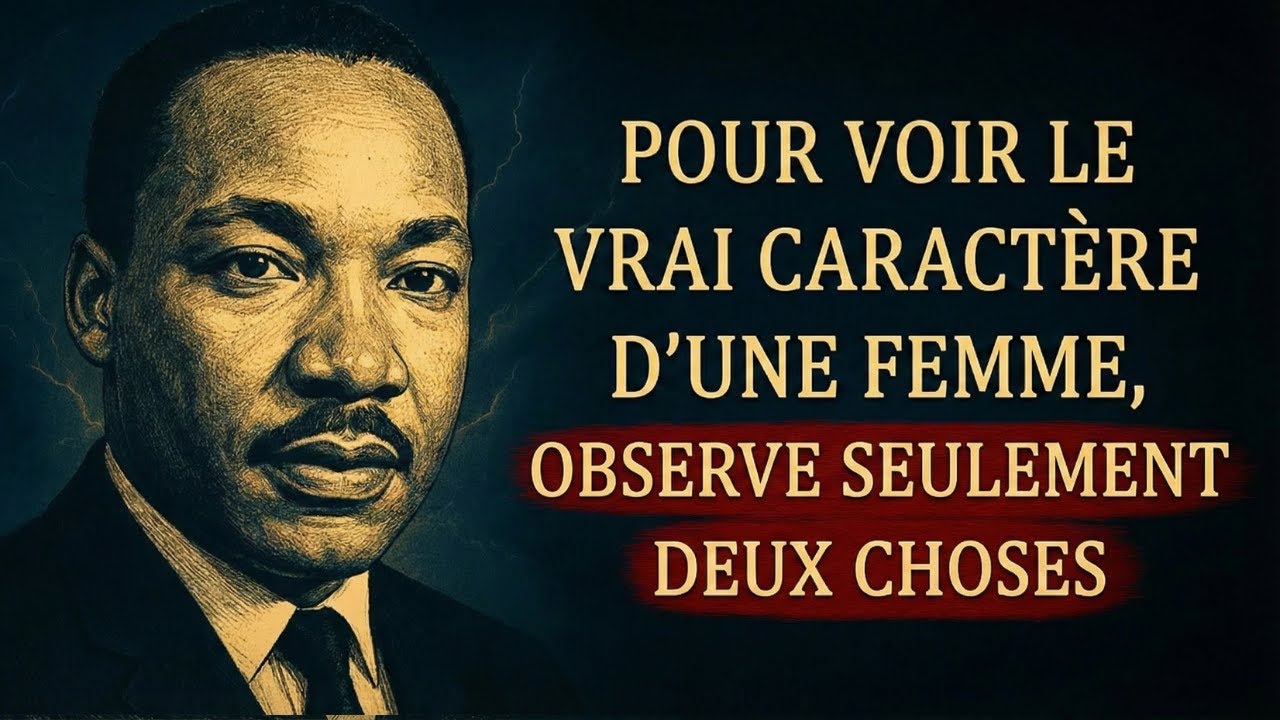 Si Tu Veux Tester Le Caractère D’Une Femme, Observe Seulement Deux Choses | Martin Luther King