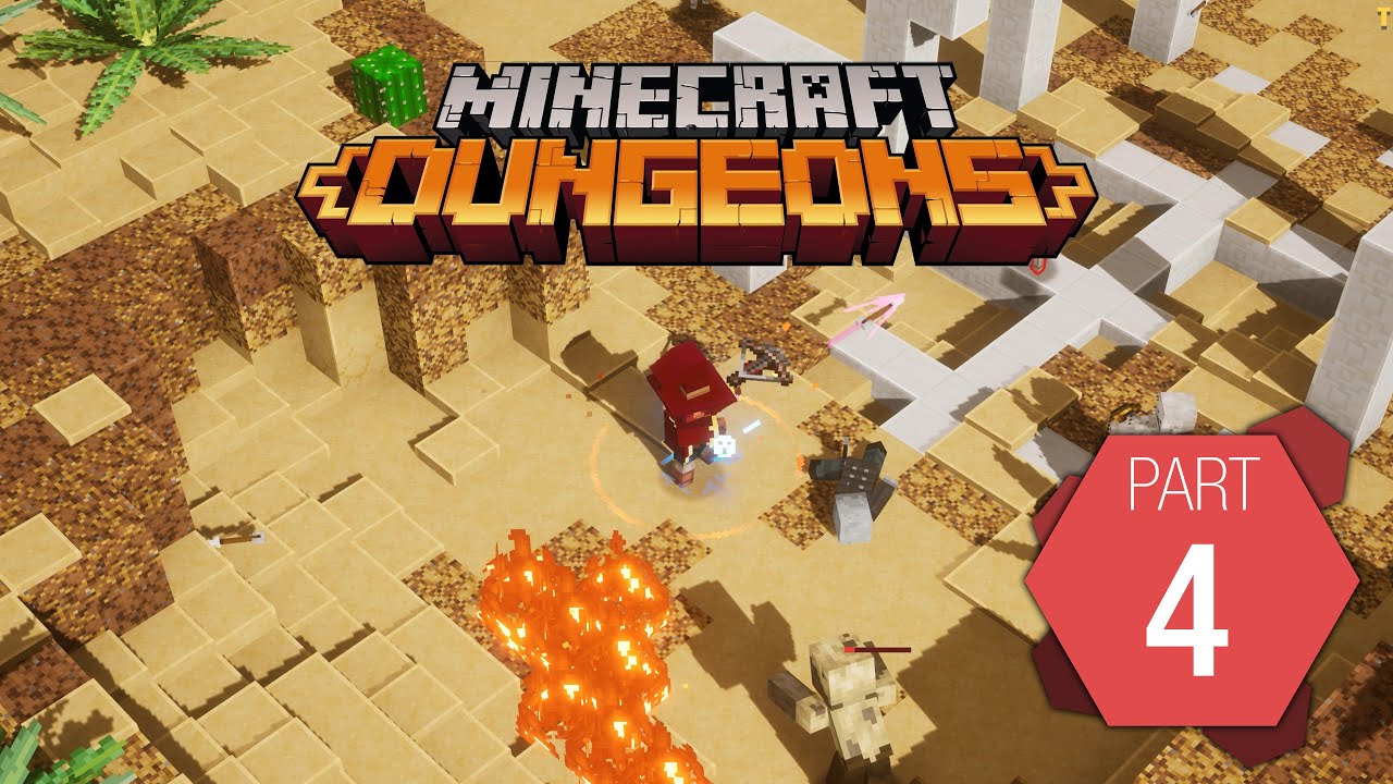 Minecraft Dungeons: Playthrough Part 4 of 9 "Cacti Canyon" - YouTube