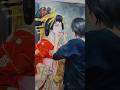 I spent 100 hours on this Japanese Geisha. #art #satisfying #shorts