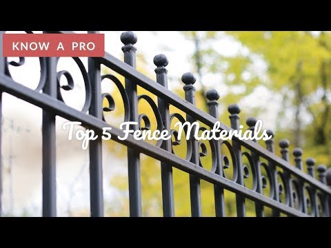 Top Fencing Materials | Know A