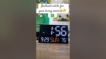 White LED Digital Clock For Living Room or Office🔥✅-see video