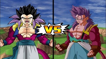 Gotenks SSJ4 vs. Trunten SSJ4 - DBZ Tenkaichi 3 MODS