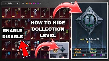 HOW TO HIDE COLLECTION LEVEL IN BGMI | COLLECTION LEVEL HIDE KAISE KAREN PUBG ME