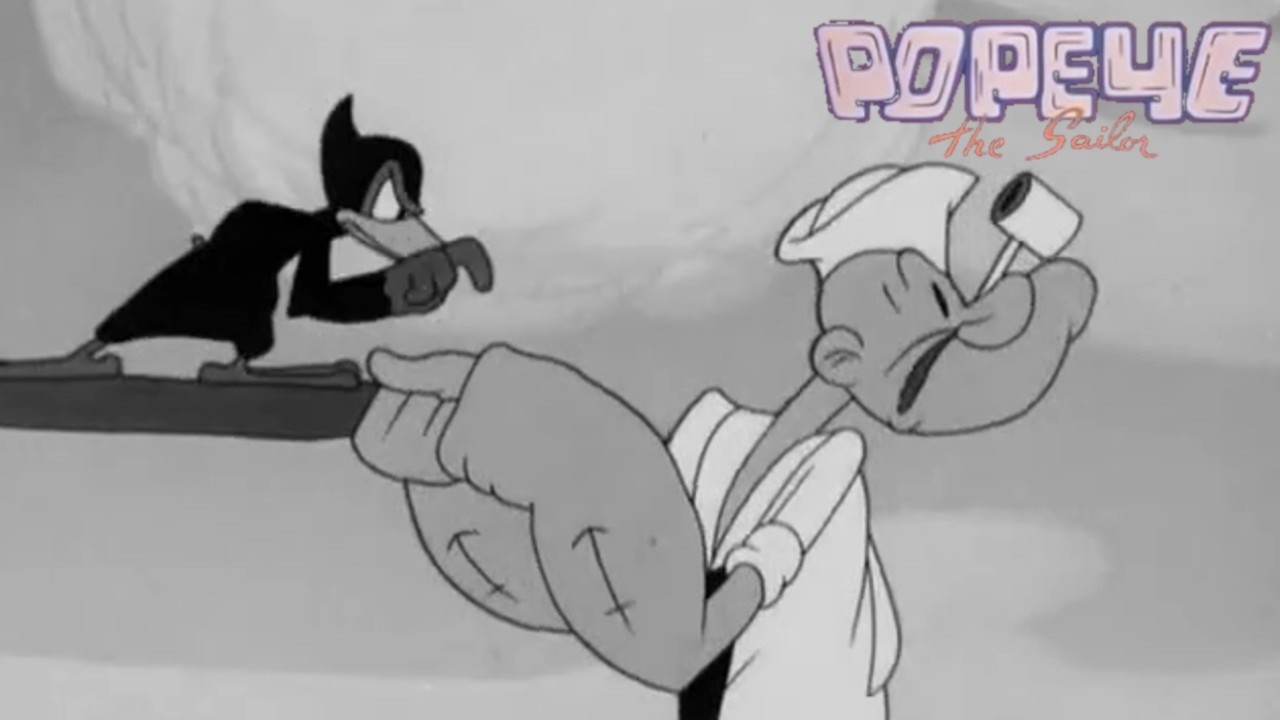 Wood-Peckin' 1943 Popeye the Sailor Famous Studios Cartoon Short Film | #Popeye Animation Review