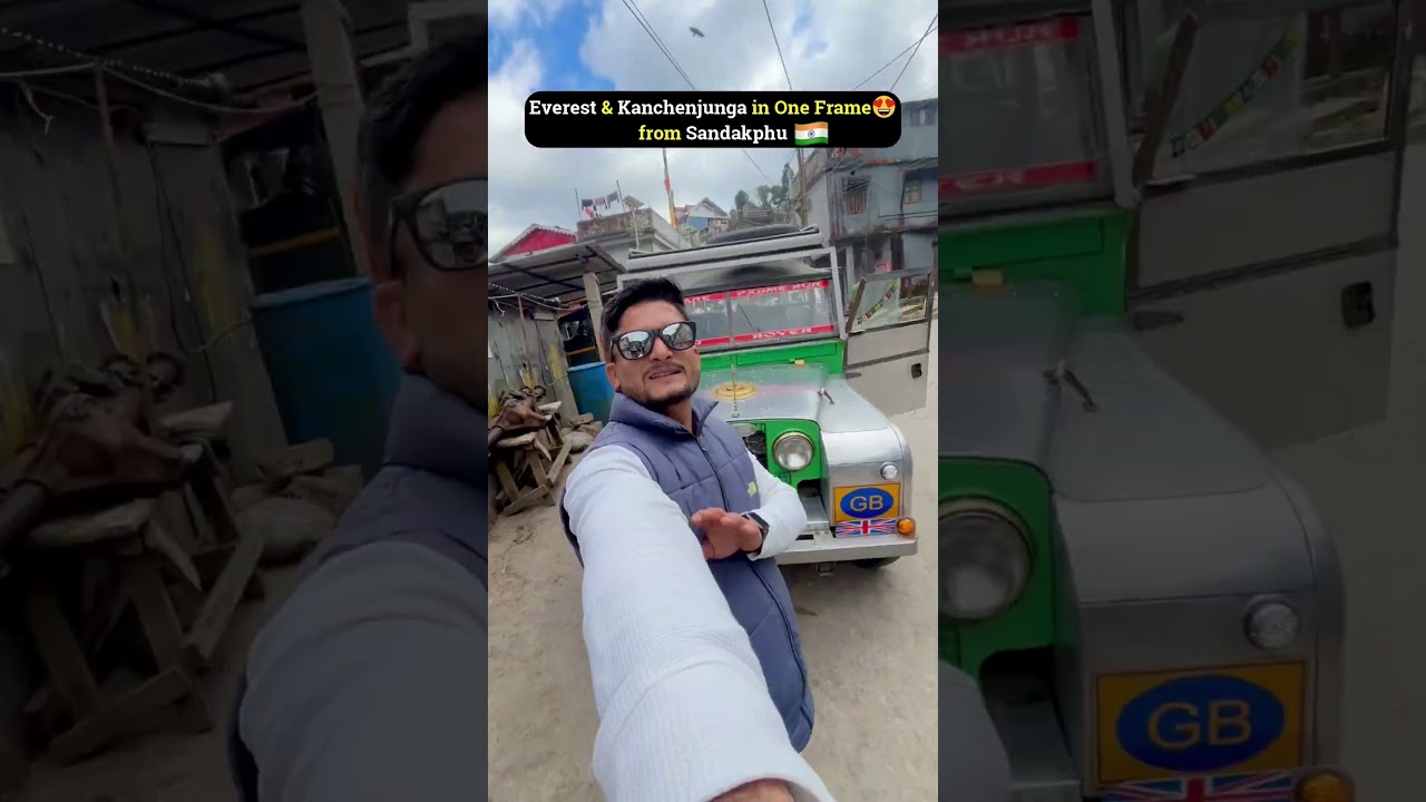 Everest & Kanchenjunga in one frame #sandakphu #everest #kanchenjunga