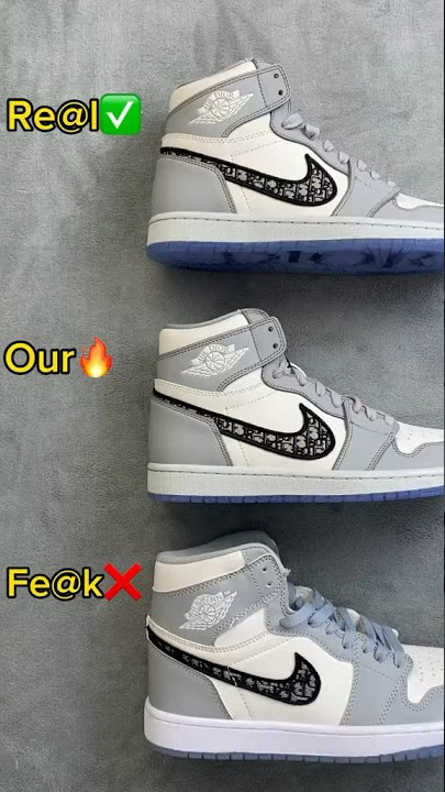 Real Vs Fake Dior Jordan 1 #sneakerhead #sneakers #viral