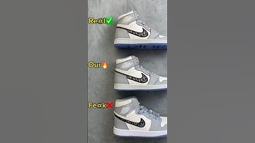 Real Vs Fake Dior Jordan 1 #sneakerhead #sneakers #viral