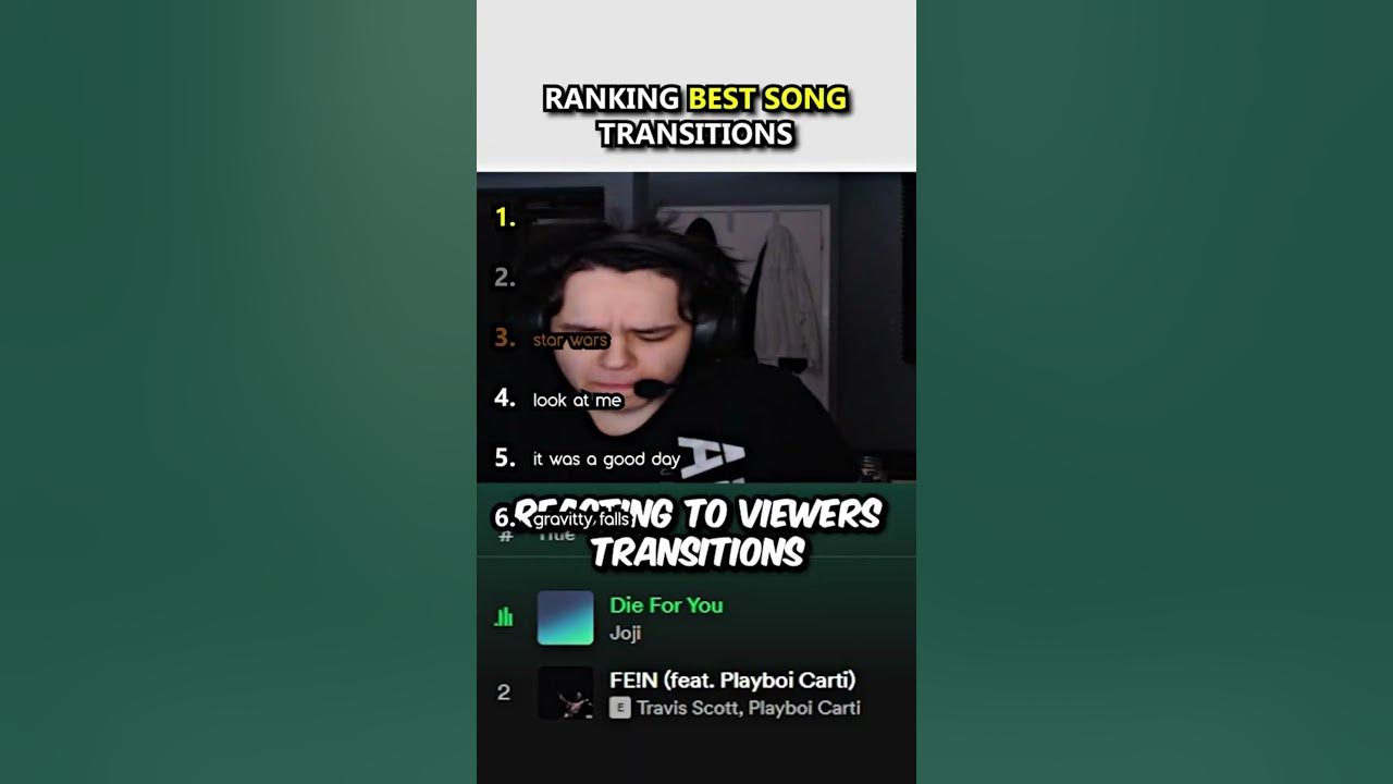 ranking best song transitions #top5 #ranking  #compilation
