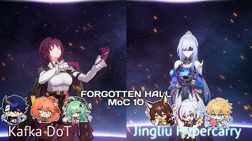 MoC 10 Kafka DoT/Hypercarry Jingliu | Enigma in Deep Space | Ver 1.6 | Honkai Star Rail