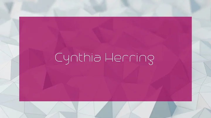 Cynthia Herring - appearance