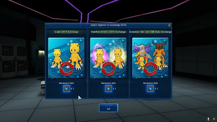 Digimon Masters Online (NADMO) Using DATA Exchange in Vmon Imperial 2023 03 29