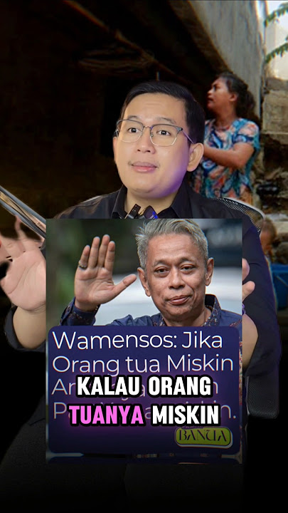 Wamensos Sebut Kalau Orang Tuanya Miskin, Anaknya Juga Pasti Miskin