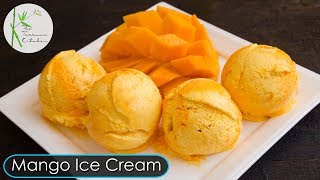 Mango Ice Cream Recipe | Eggless Ice Cream ~ By The Terrace Kitchen