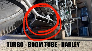 I put a BOOM TUBE on a HARLEY with a TURBO