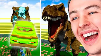 Cars vs T-REX in TEARDOWN! *EPIC*