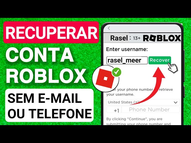 Como Recuperar Conta Roblox Sem E-mail 2023 (Novo Processo) Ver