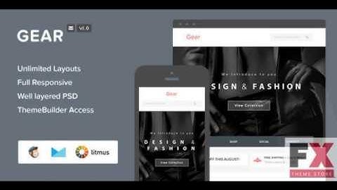 Preview Gear - Responsive Email Themebuilder Access TForest