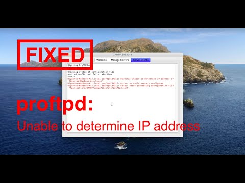 Tutorial How To FIX proftpd XAMPP unable to determine IP address