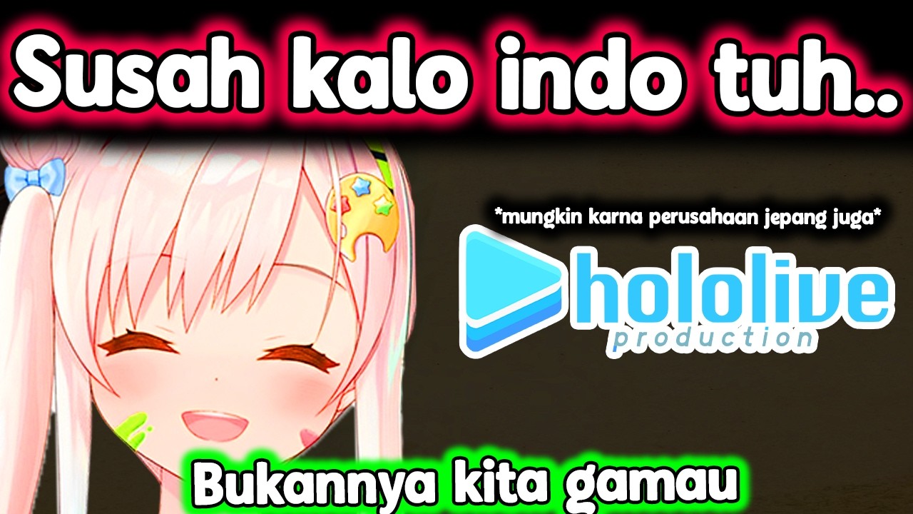 Йопи СЛОЖНО исполнять индонезийскую песню по сравнению с японской..【Hololive】