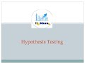 Hypothesis Testing