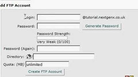 FTP Account Tutorial