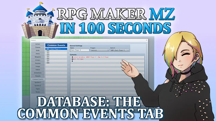 Database: The Common Events Tab // RPG Maker MZ In 100 Seconds