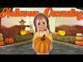DECORATING OUR FAMILY HOME FOR HALLOWEEN  | Bloxburg Family Roleplay
