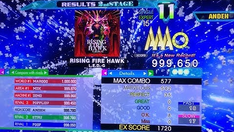 [DDR A20+] RISING FIRE HAWK (ESP-15) 999,650 PFC
