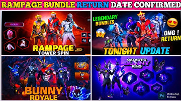 rampage bundle return date 🇮🇳🥳| rampage evo bundle return date 2025 | galactic bunny bundle date