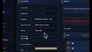 Create user with ProxyPass