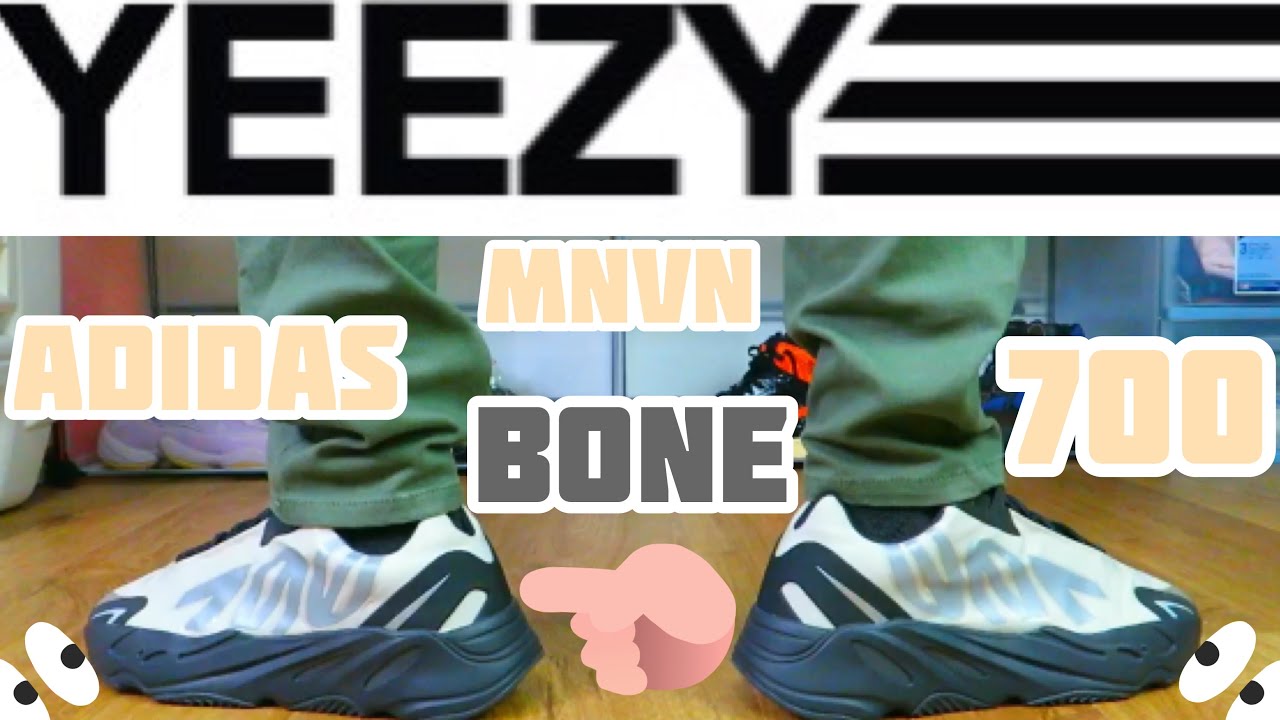 Adidas Yeezy 700 MNVN âBONEâ ON FEET REVIEW. - YouTube